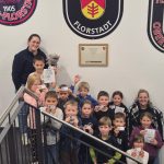 Besuch von Michelle und Flori in der Kinderfeuerwehr